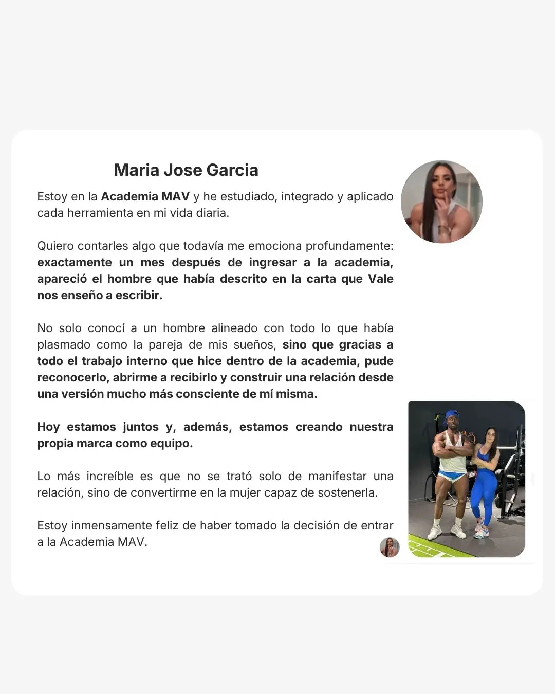 Testimonio Maria Jose Garcia
